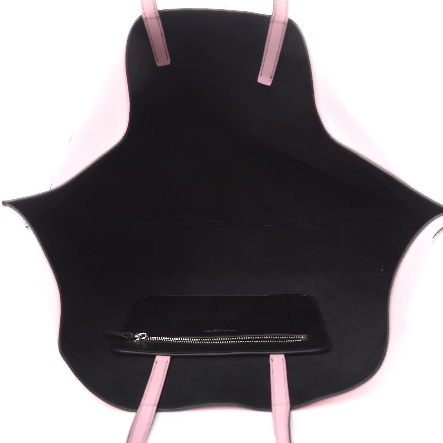 Calfskin Butterfly Tote Black Rose
