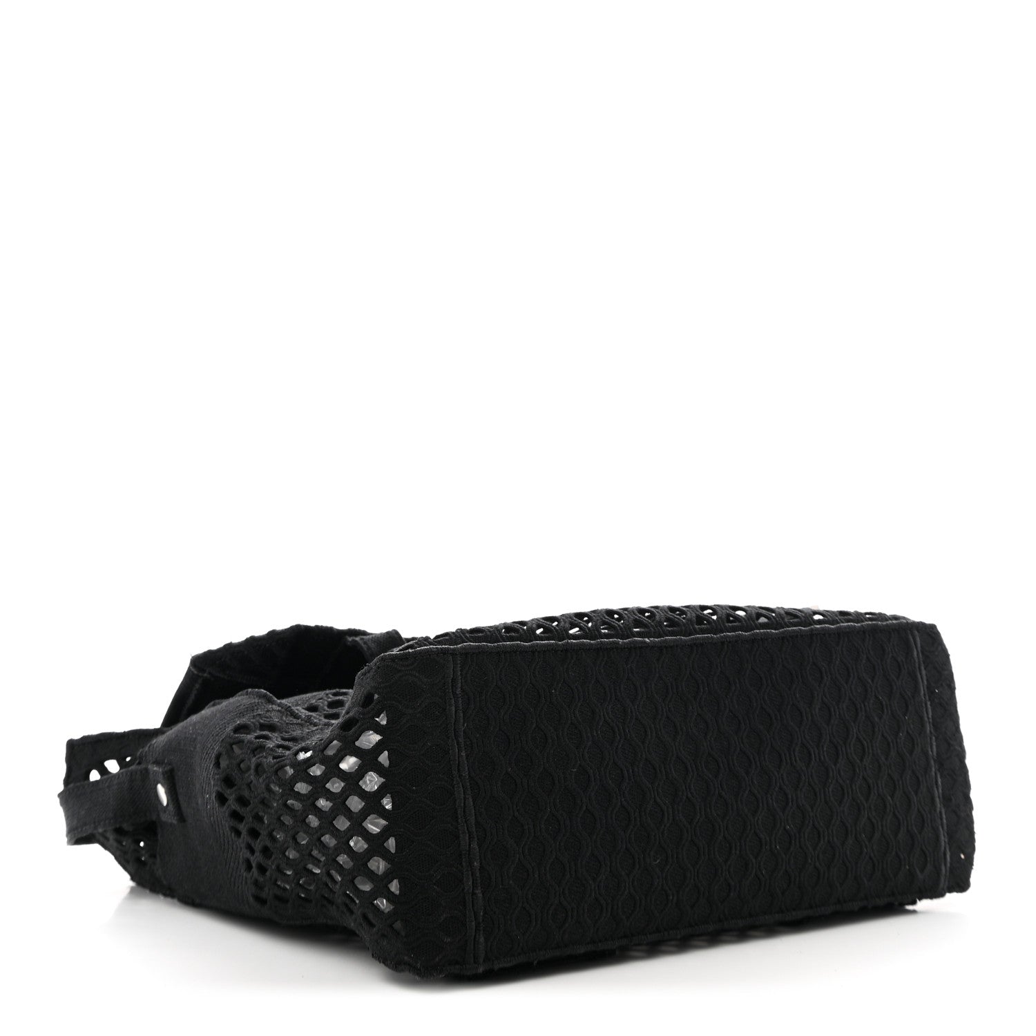 Christian Dior Canvas Embroidered Mesh Diorcamp Messenger Black 4 of 11