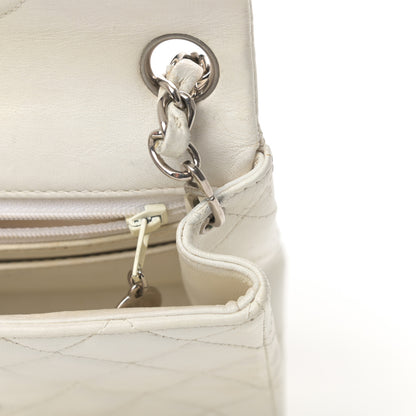 Chanel Lambskin Quilted Mini Square Flap White 14 of 16