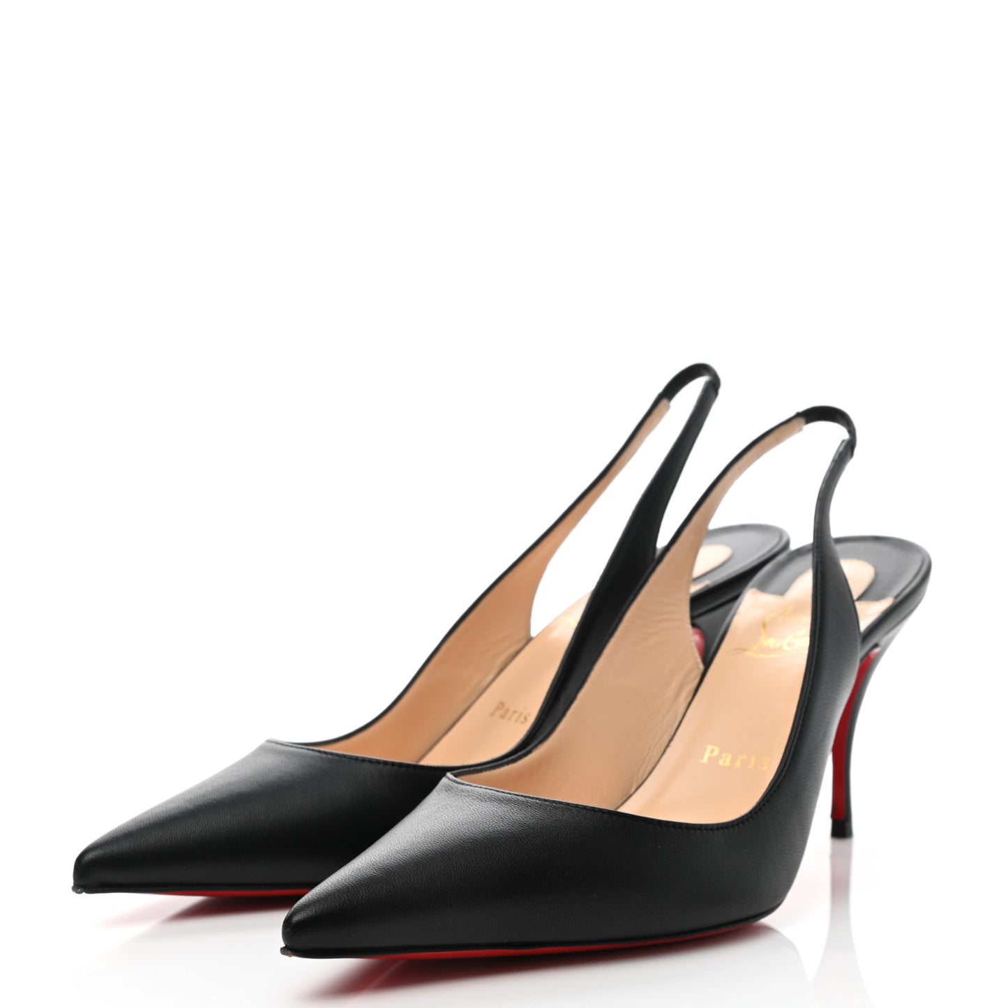 Nappa Clare Sling 80 Pumps 38.5 Black