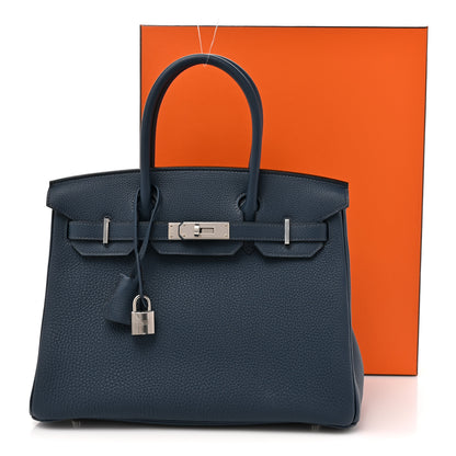 Hermes Togo Birkin 30 Bleu de Prusse 11 of 11