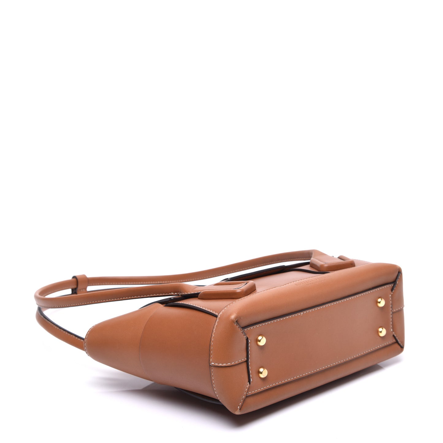 French Calfskin Maxi Intrecciato Small Arco Wood