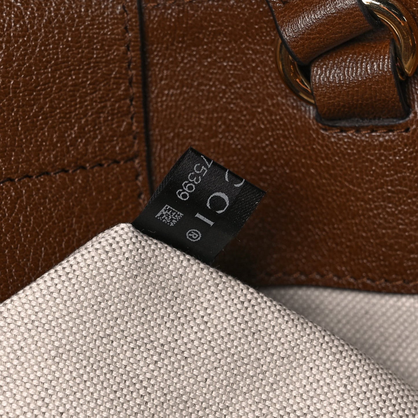 Monogram Calfskin Large Horsebit 1955 Tote Bag Beige Brown Sugar