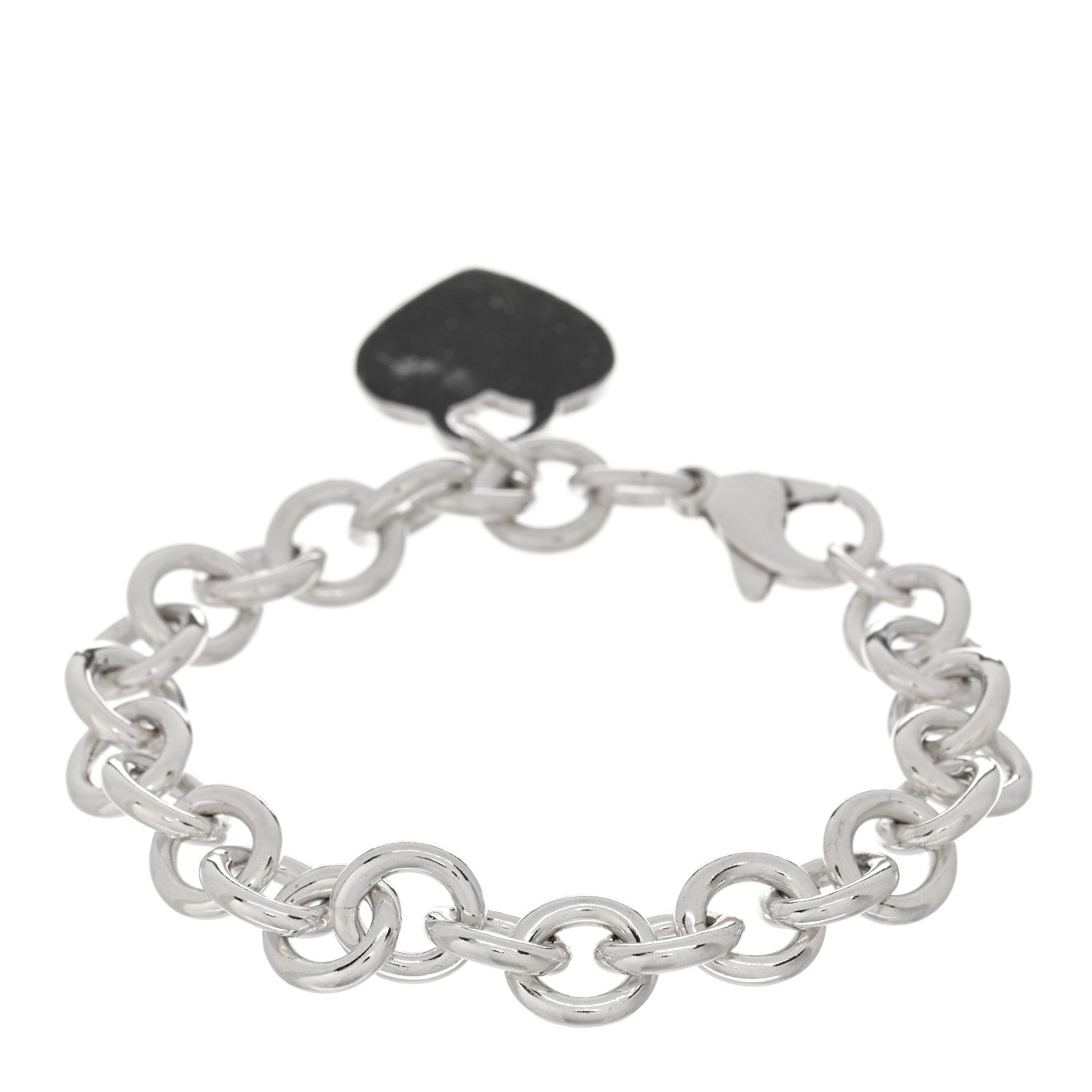 Tiffany Sterling Silver Heart Tag Charm Bracelet 2 of 3