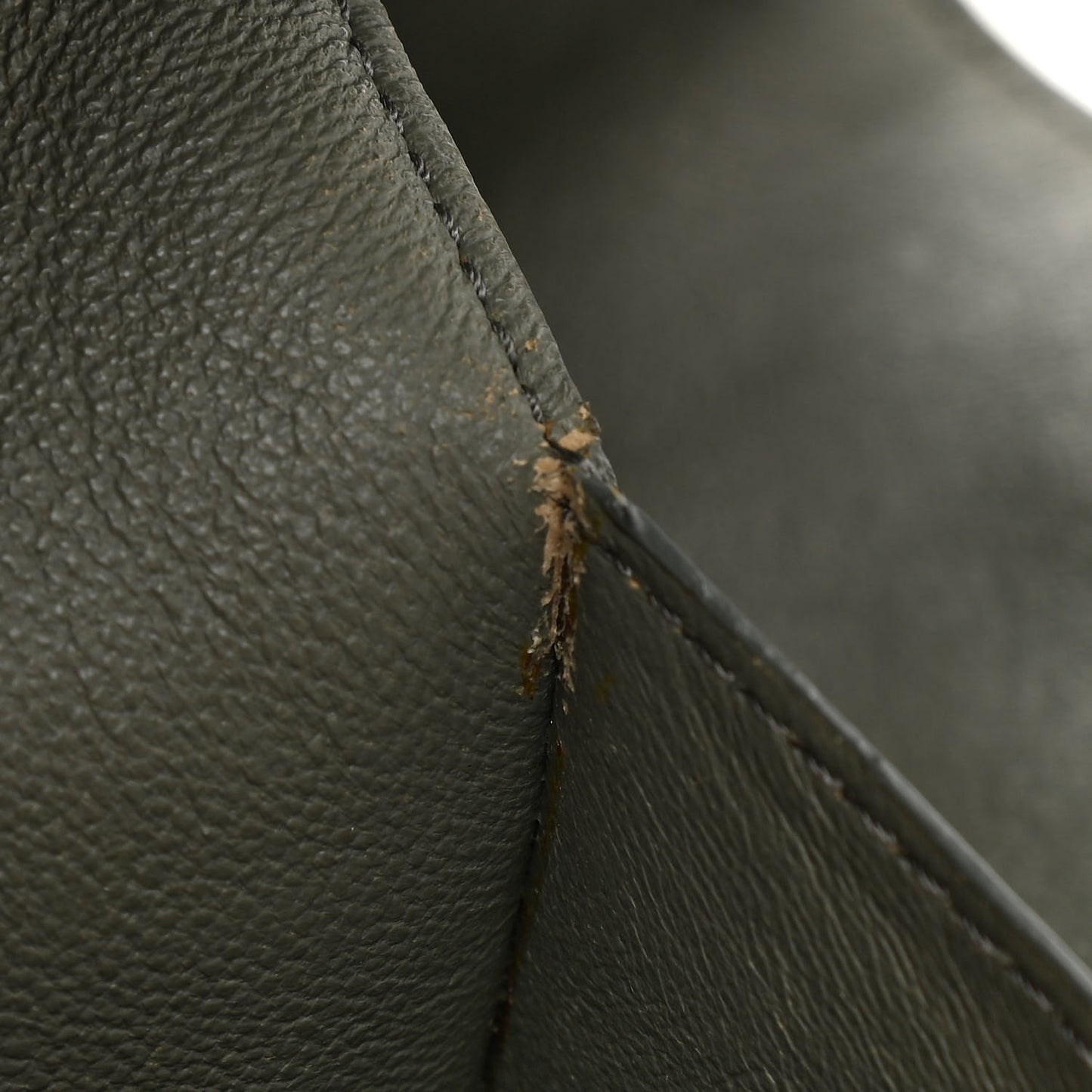 Calfskin Suede Large Trapeze Grey