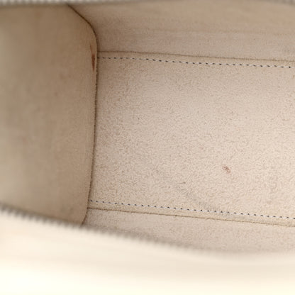 Celine Drummed Calfskin Nano Luggage White 11 of 15
