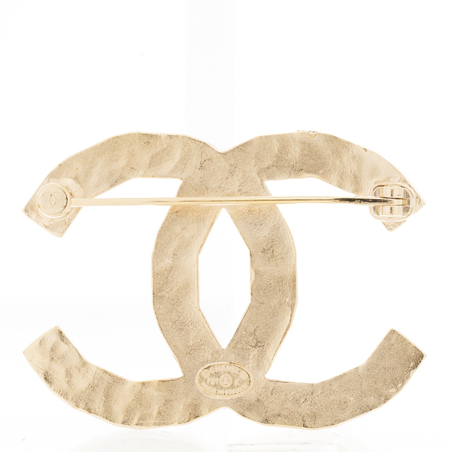 Chanel Crystal Pearl CC Brooch Gold 3 of 5