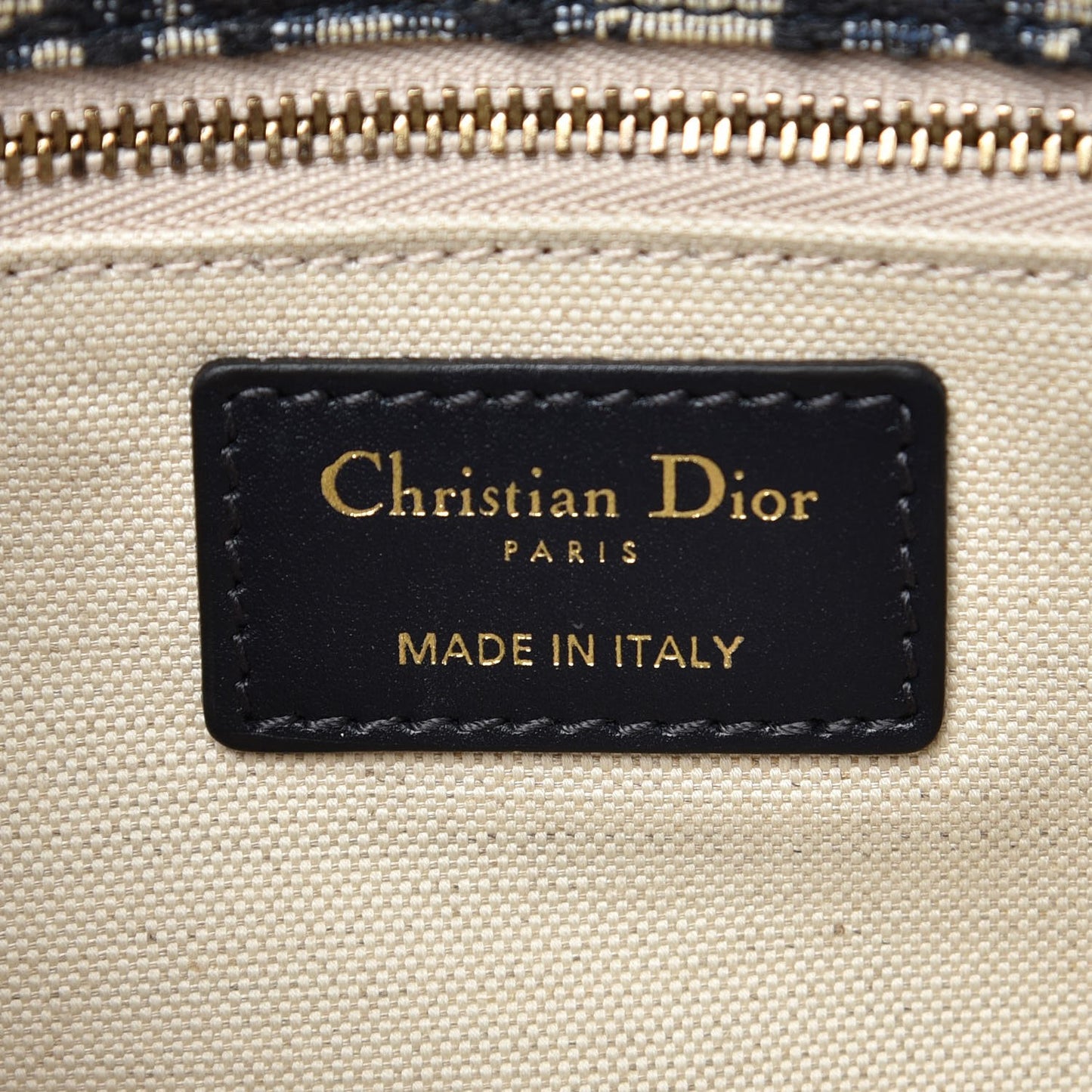 Oblique Small DiorAddict Flap Bag Navy Blue