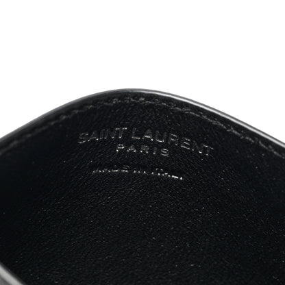 Saint Laurent Patent Calfskin Monogram Credit Card Case Black 6 of 8
