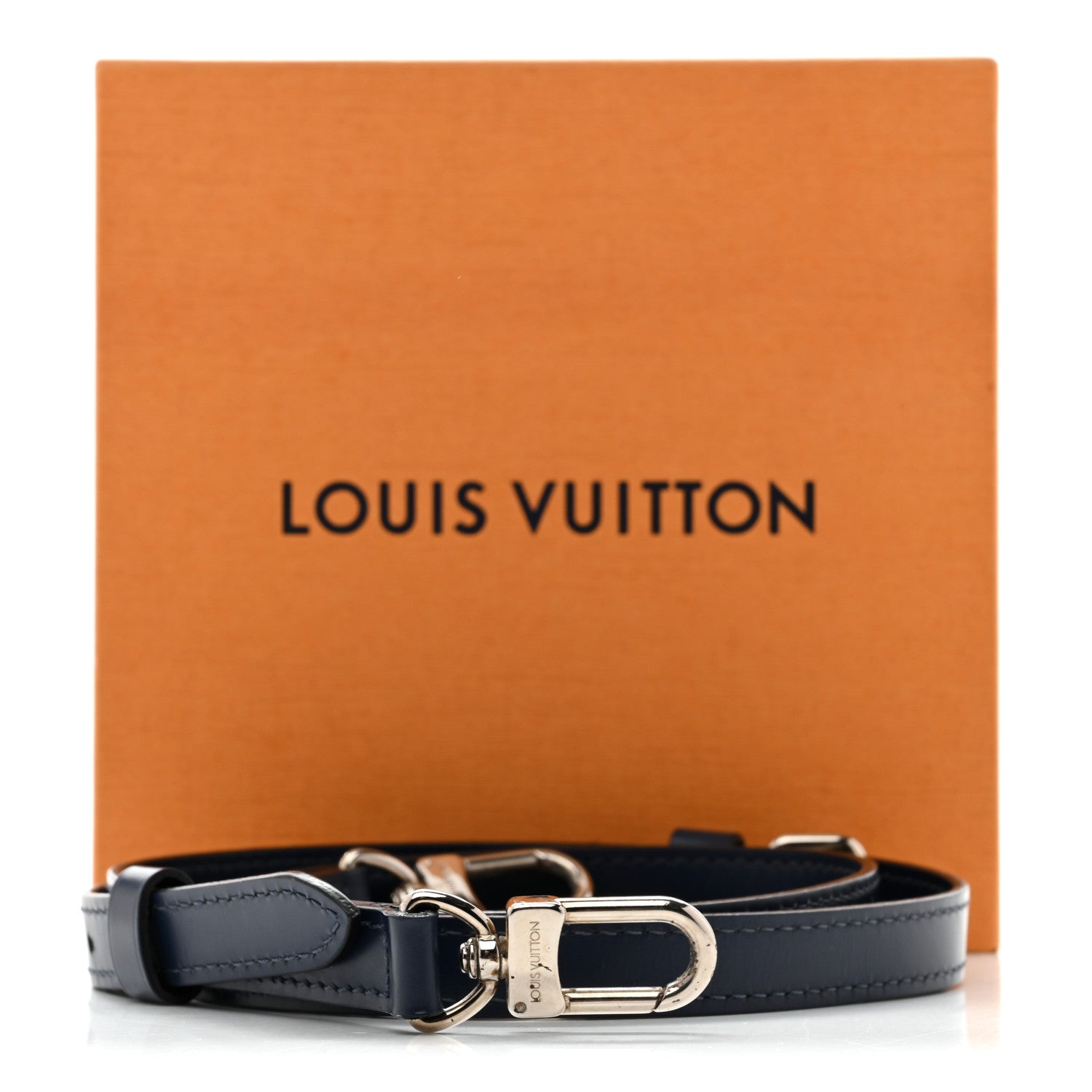 Louis Vuitton Calfskin Adjustable Keepall Bandouliere Shoulder Strap Blue 4 of 4