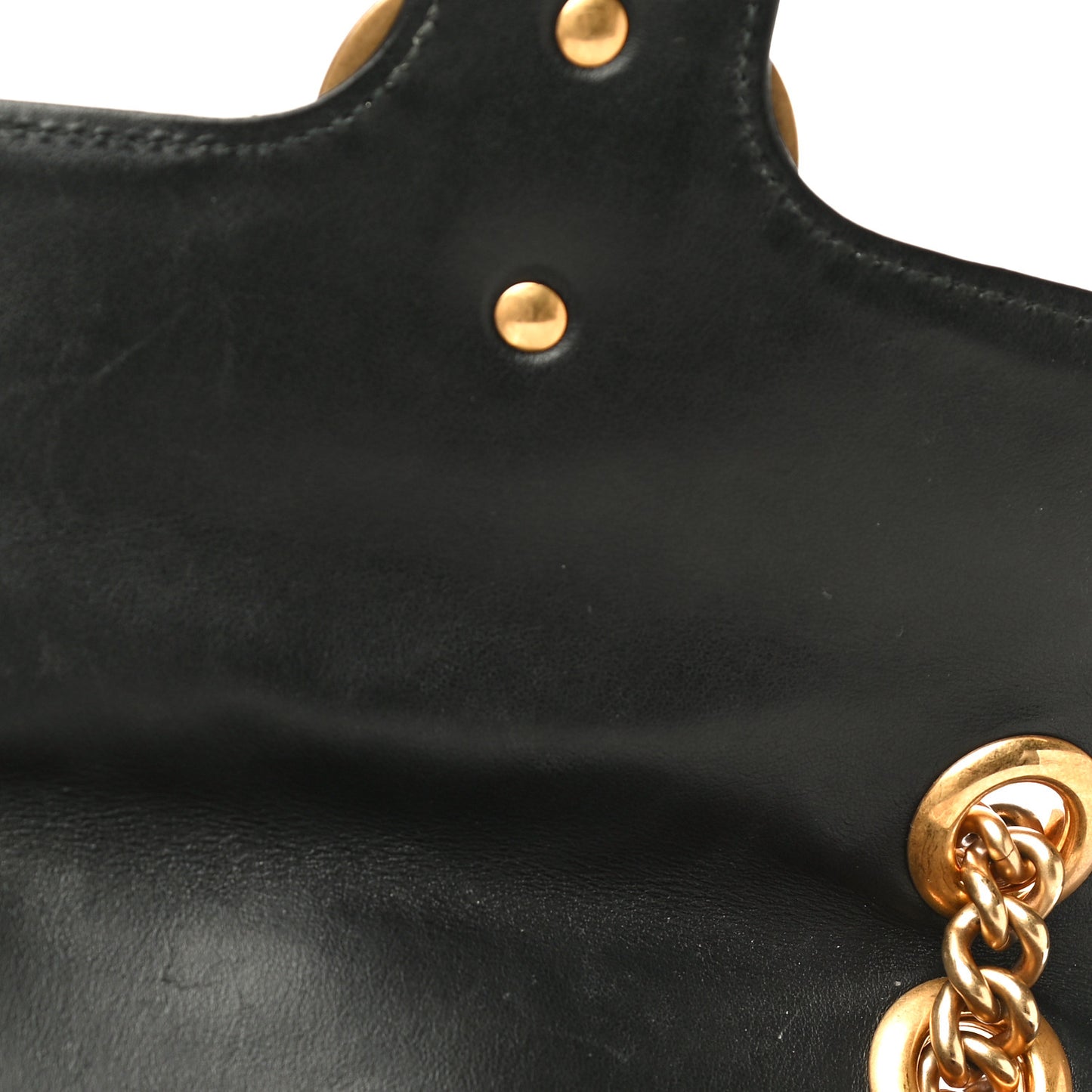 Calfskin Matelasse Mini GG Marmont Shoulder Bag Black