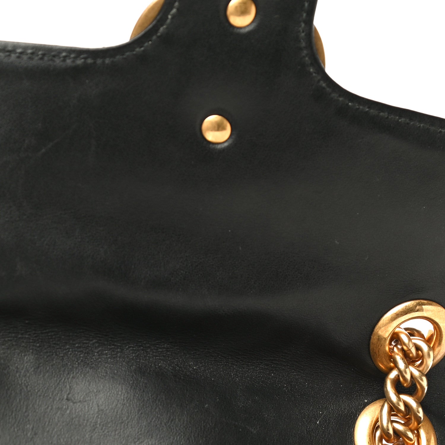 Gucci Calfskin Matelasse Mini GG Marmont Shoulder Bag Black 14 of 24