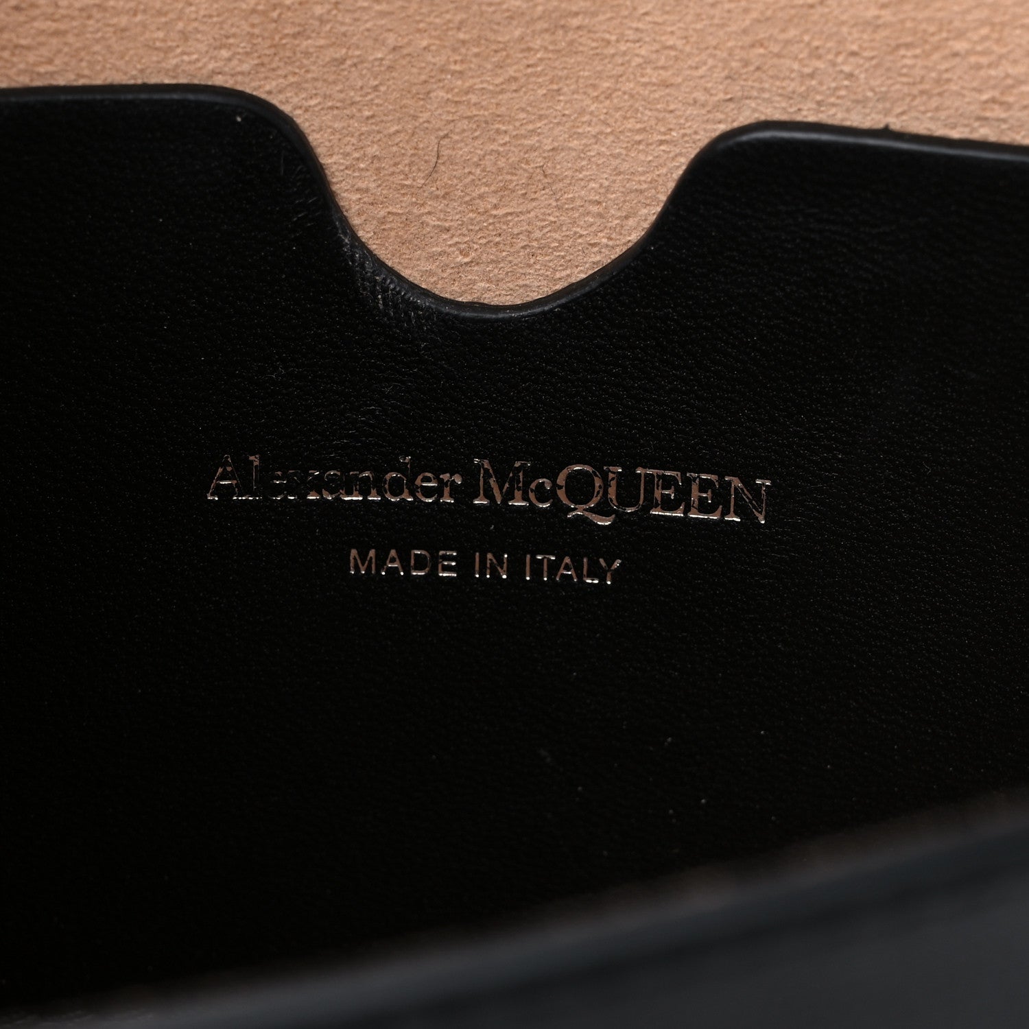 Alexander McQueen Calfskin Lizard Embossed Skull Crossbody Black 6 of 9