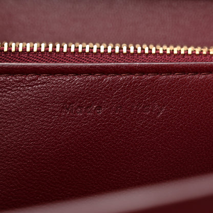 Celine Box Calfskin Medium Classic Box Flap Bag Burgundy 7 of 12