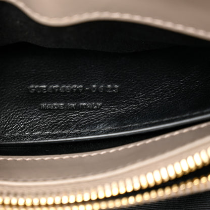 Saint Laurent Calfskin Y Quilted Monogram Small Loulou Chain Satchel Greyish Brown 7 of 11