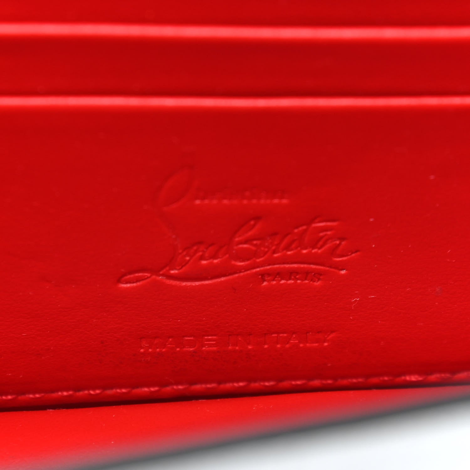 Christian Louboutin Calfskin Alligator Embossed Elisa Baguette Bianco 6 of 9