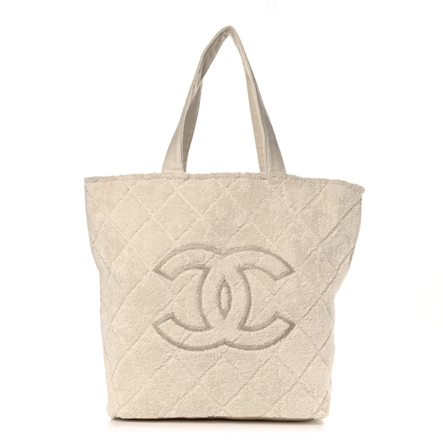 Terry Cotton CC Beach Tote Towel Set Ivory