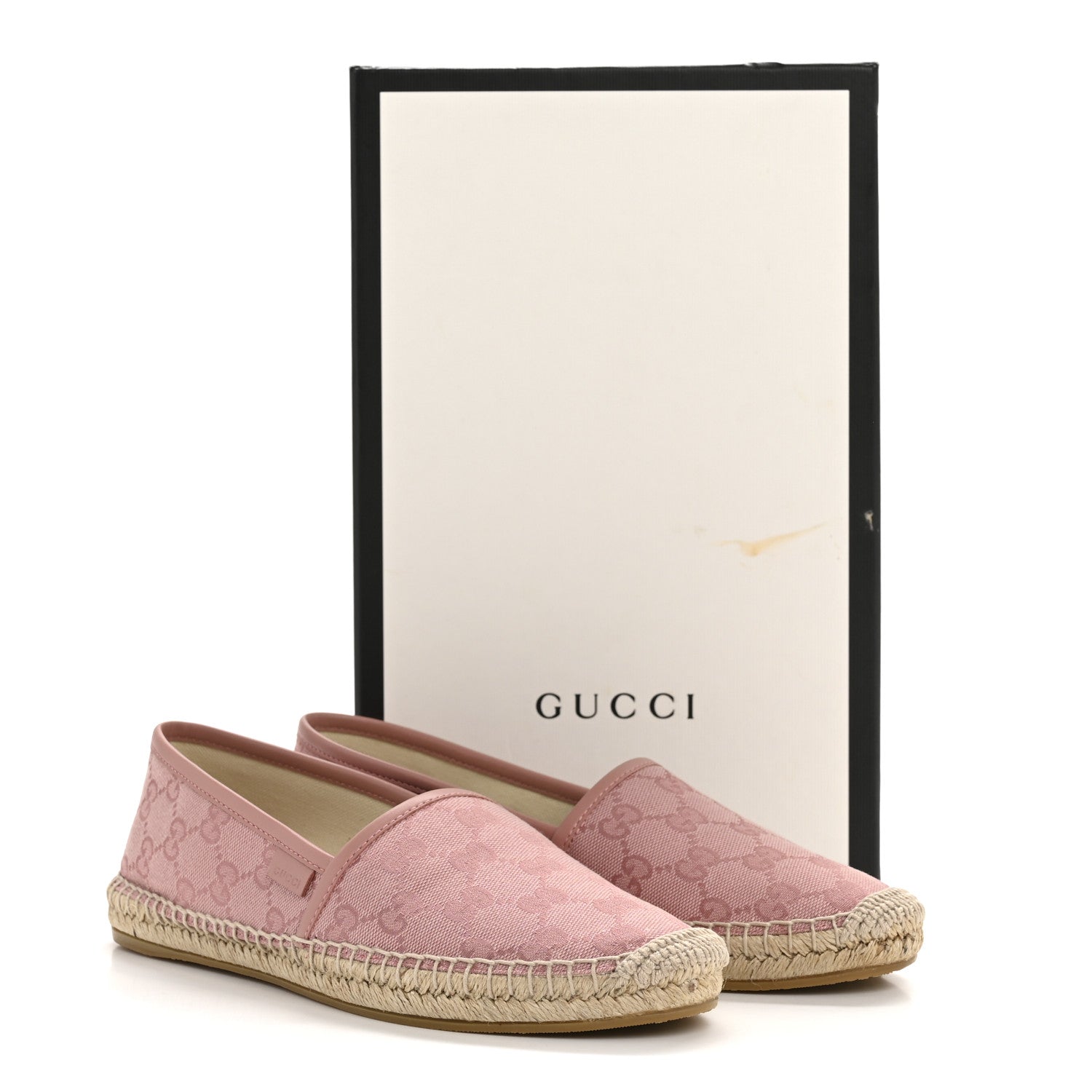 Gucci Monogram Espadrilles 37.5 Soft Pink 11 of 11