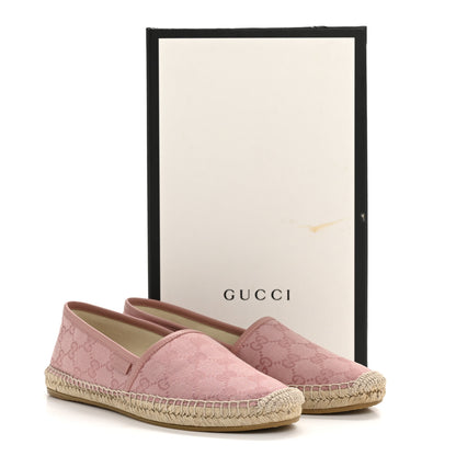 Gucci Monogram Espadrilles 37.5 Soft Pink 11 of 11