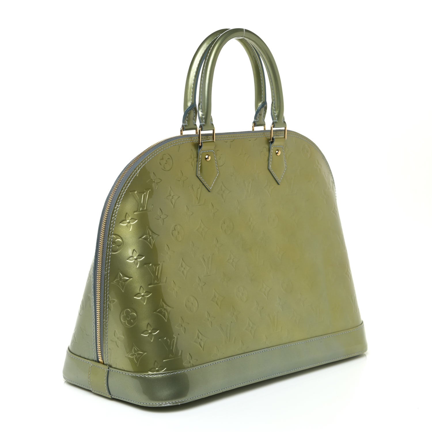 Louis Vuitton Vernis Alma GM Givre 2 of 17