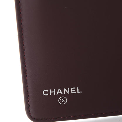 Chanel Caviar Chevron Quilted Yen Wallet Black 6 of 9