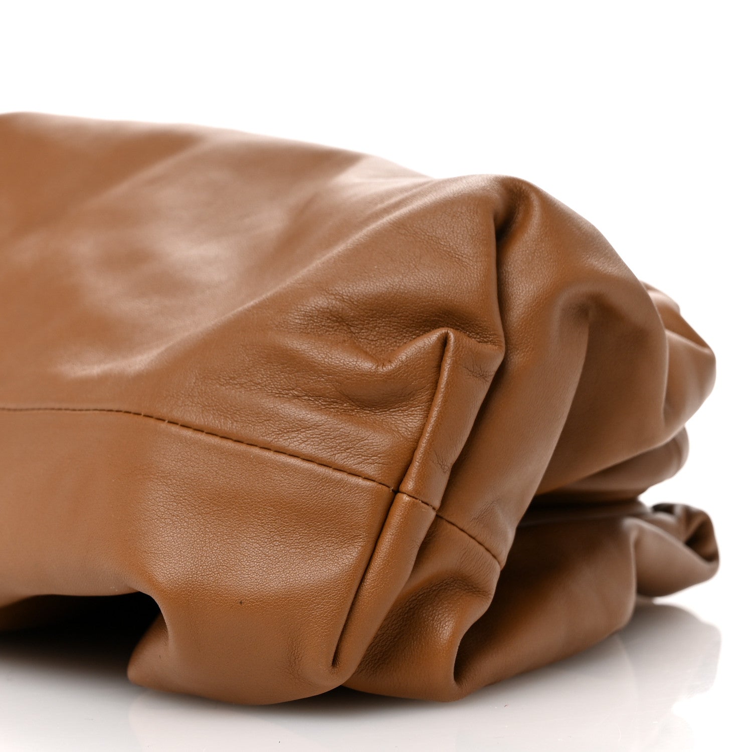 Bottega Veneta Smooth Butter Calf The Pouch Oversized Clutch Teak 10 of 10
