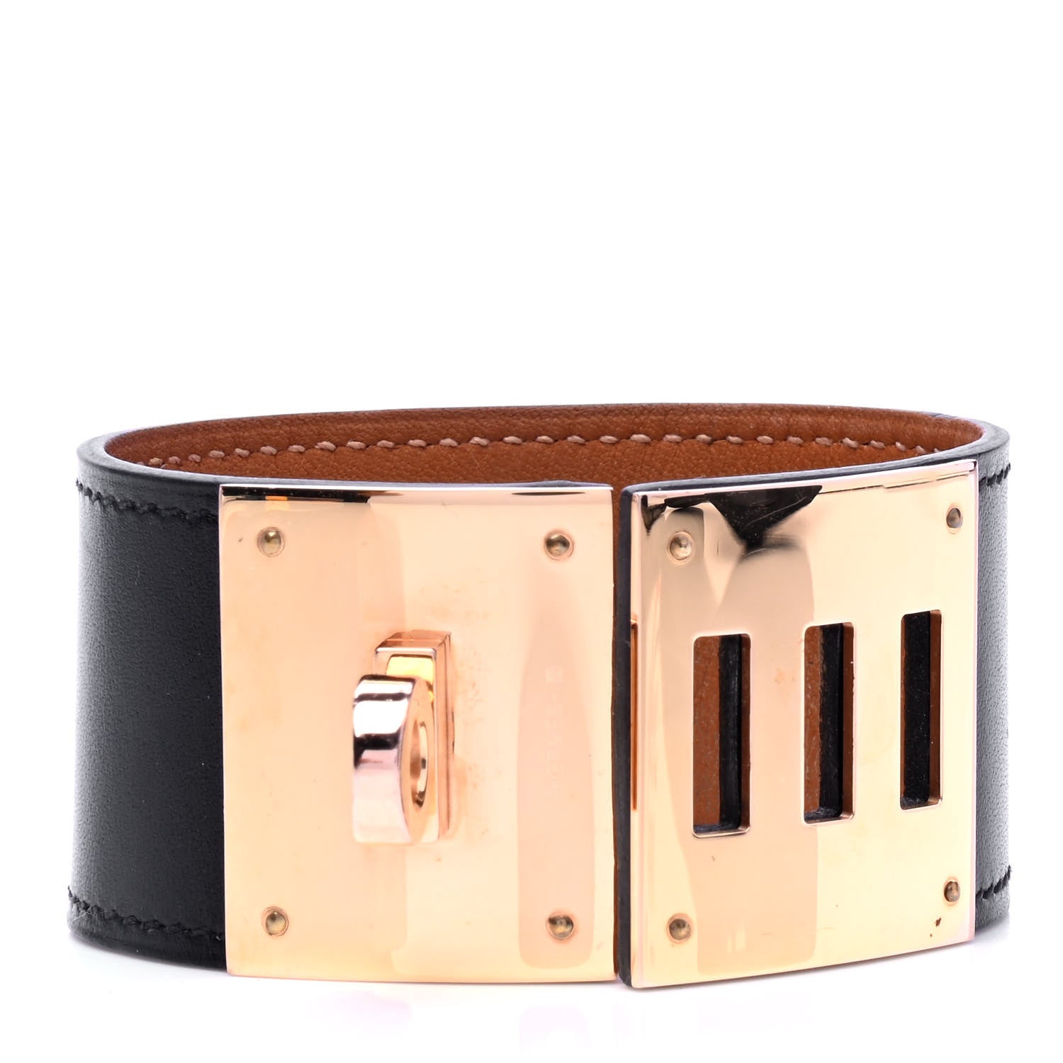 Hermes Chamonix Kelly Dog Bracelet T2 Black 4 of 5