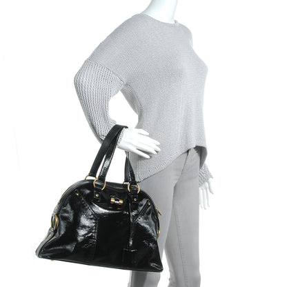 Saint Laurent Patent Large Muse Black 2 of 7