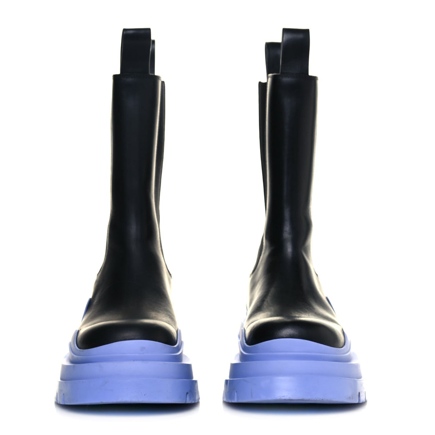 Calfskin The Tire Chelsea Boots 36 Black Periwinkle