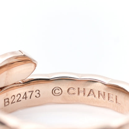 Chanel 18K Beige Gold Diamond Coco Crush Toi et Moi Ring 51 5.75 4 of 6