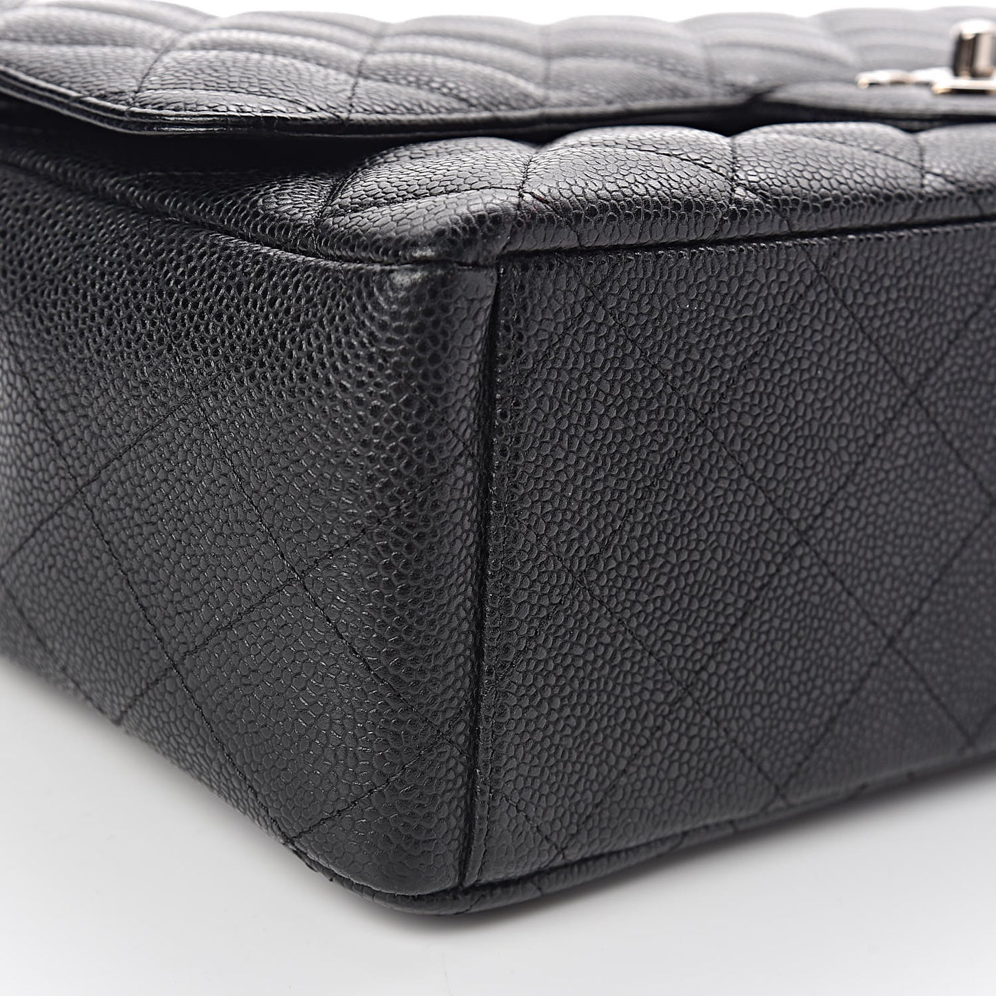 Caviar Quilted Maxi Double Flap Black
