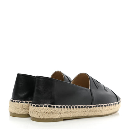 Chanel Lambskin CC Espadrilles 38 Black 4 of 9