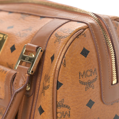 MCM Visetos Satchel Cognac 18 of 18