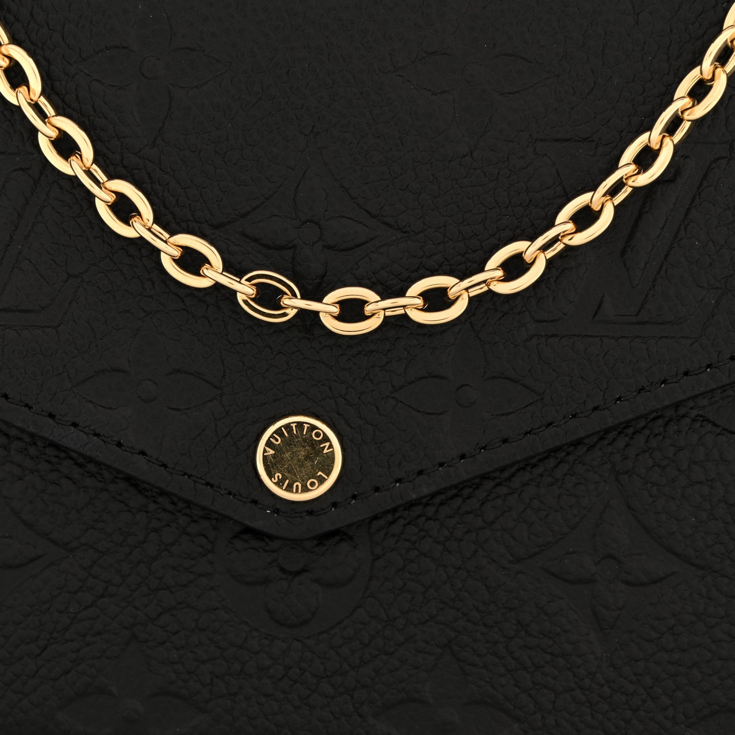 Empreinte Pochette Felicie Chain Wallet Black