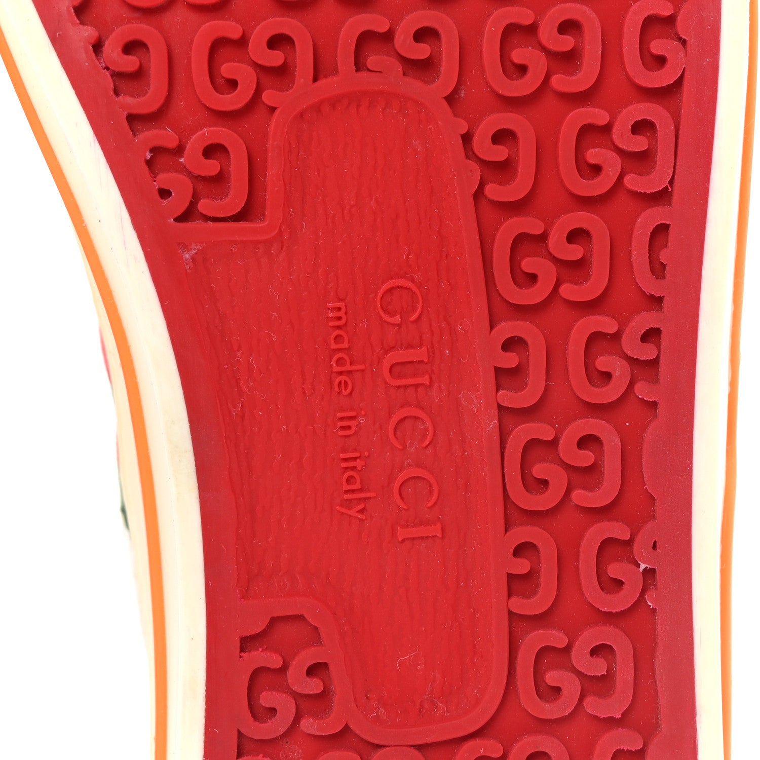 Gucci Cotton GG Monogram Web Womens 1977 Tennis Sneakers 37 Philod Ivory Mystic White 7 of 9