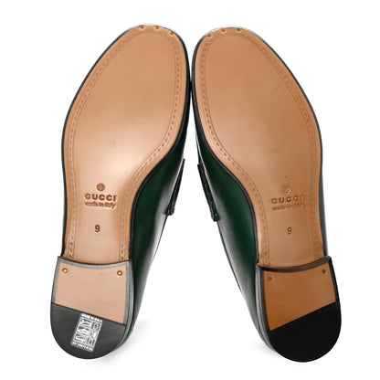 Gucci Calfskin Granada Kid Mens 1953 Horsebit Loafers 9 Vintage Green 5 of 7