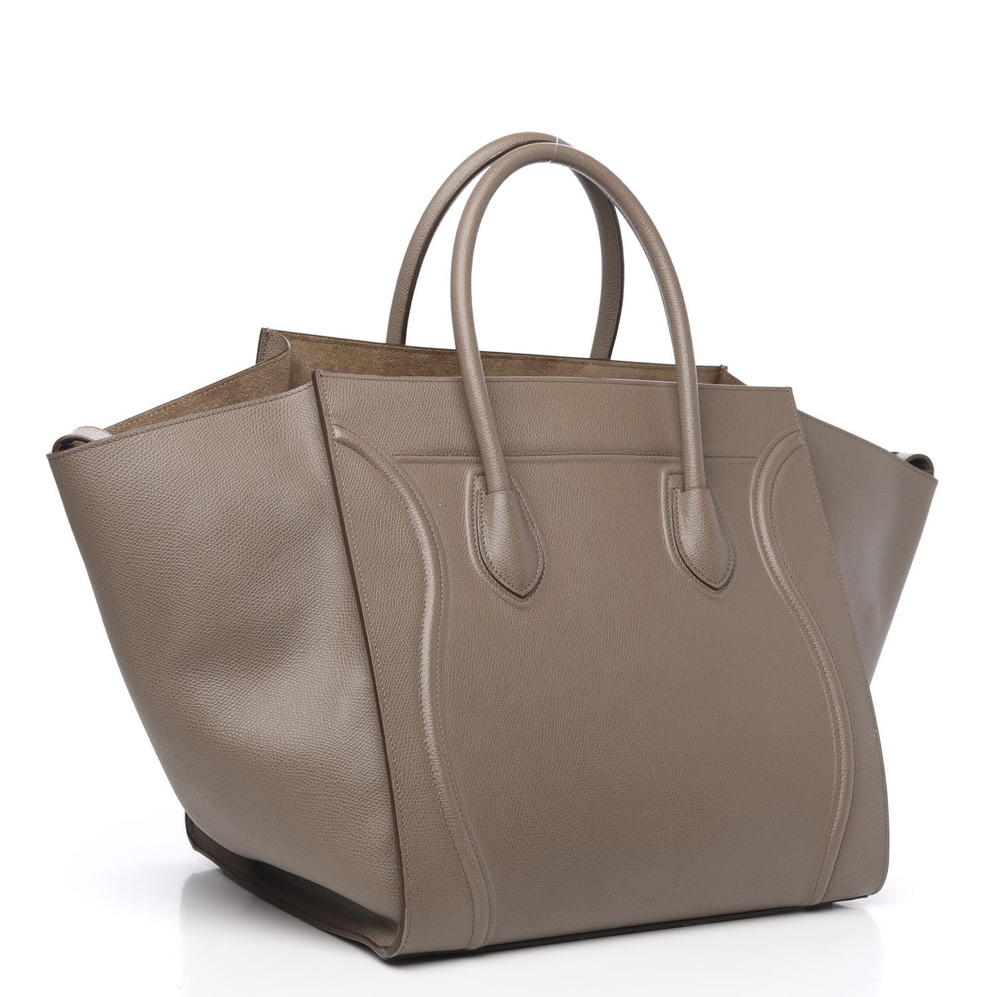 Baby Grained Calfskin Medium Phantom Luggage Taupe