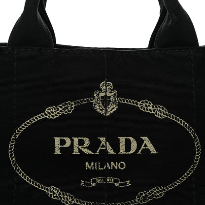 Prada Canapa Logo Tote Black 8 of 11