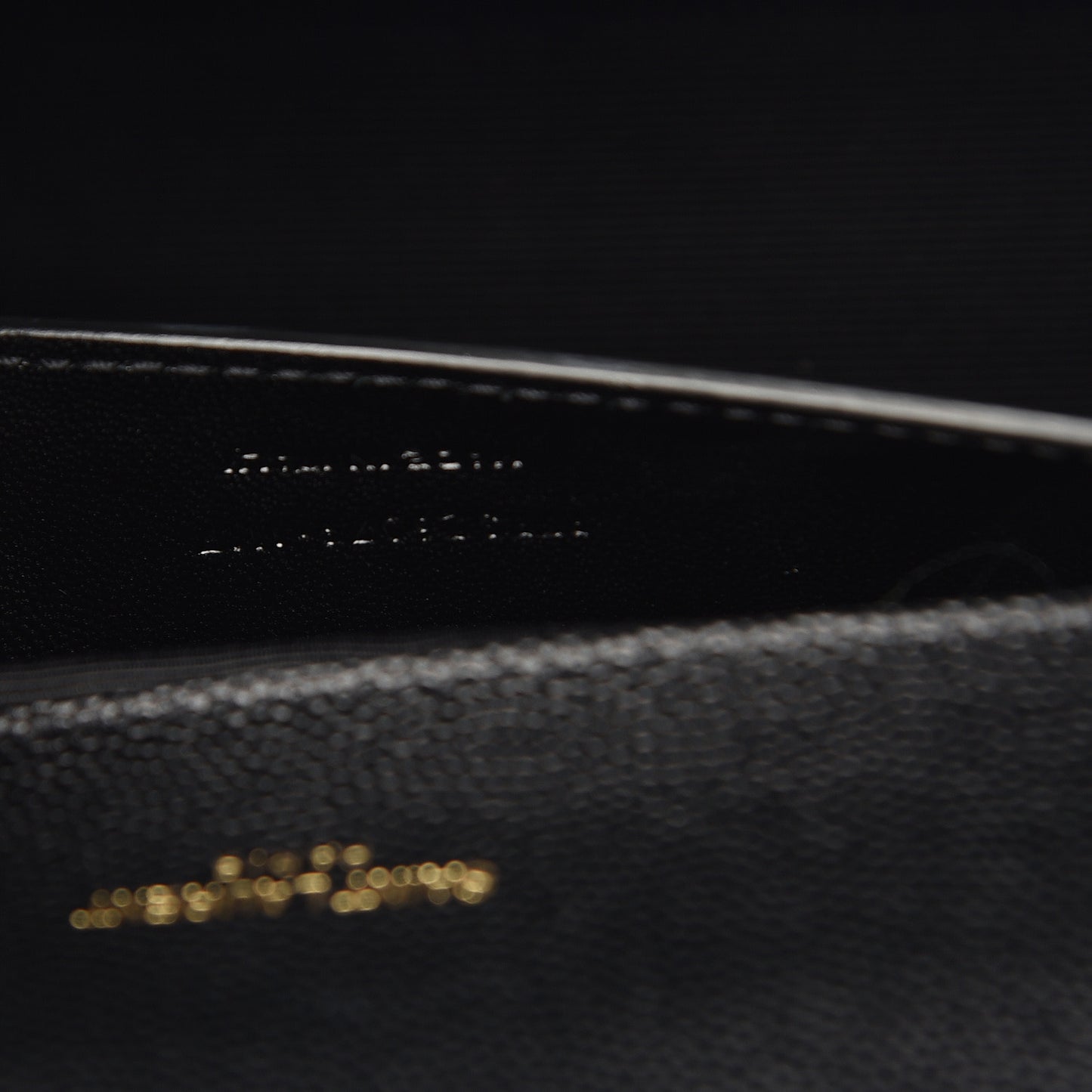Grain De Poudre Monogram Cassandre Clutch Black