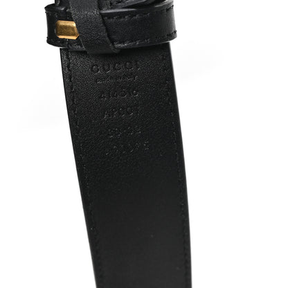 Gucci Calfskin Double G 30mm Belt 80 32 Black 3 of 4