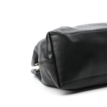 Gucci Pebbled Calfskin Medium Soho Chain Shoulder Bag Black 8 of 9