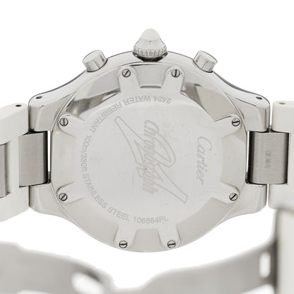 Cartier Stainless Steel Rubber 38mm Must 21 Chronoscaph Quartz Watch 4 of 4