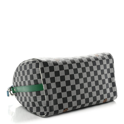 Louis Vuitton Damier Speedy Bandouliere 30 Black White 4 of 10