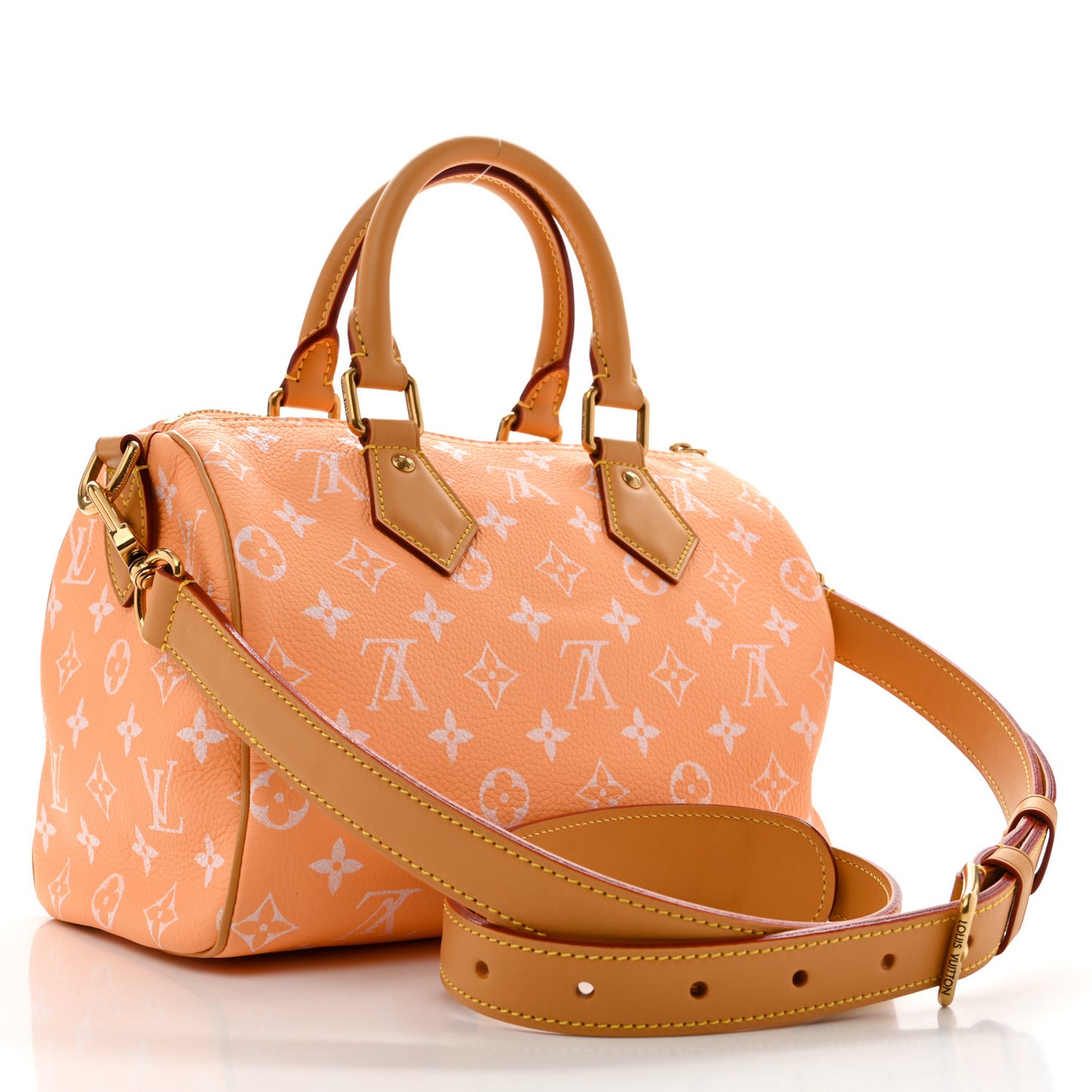 Calfskin Monogram Speedy P9 Bandouliere 25 Summer Peach