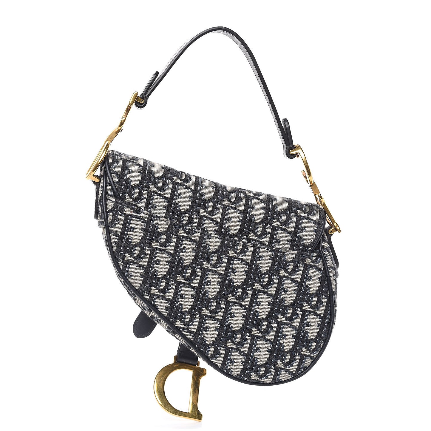 Oblique Mini Saddle Bag Blue