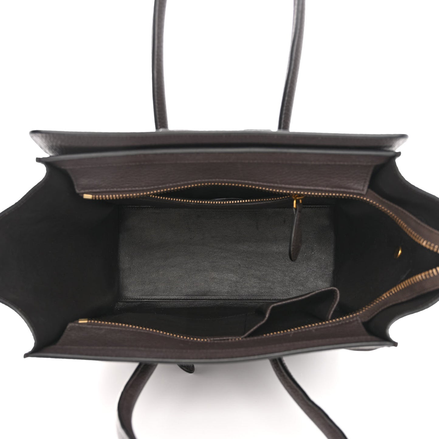 Goatskin Micro Luggage Dark Taupe
