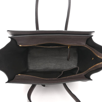 Celine Goatskin Micro Luggage Dark Taupe 5 of 12