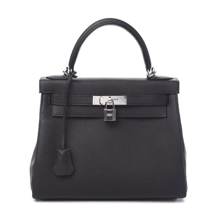 Hermes Togo Kelly Retourne 28 Black 1 of 10