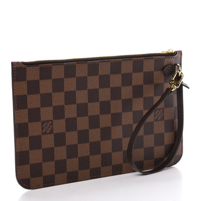 Louis Vuitton Damier Ebene Neverfull MM GM Pochette 3 of 8