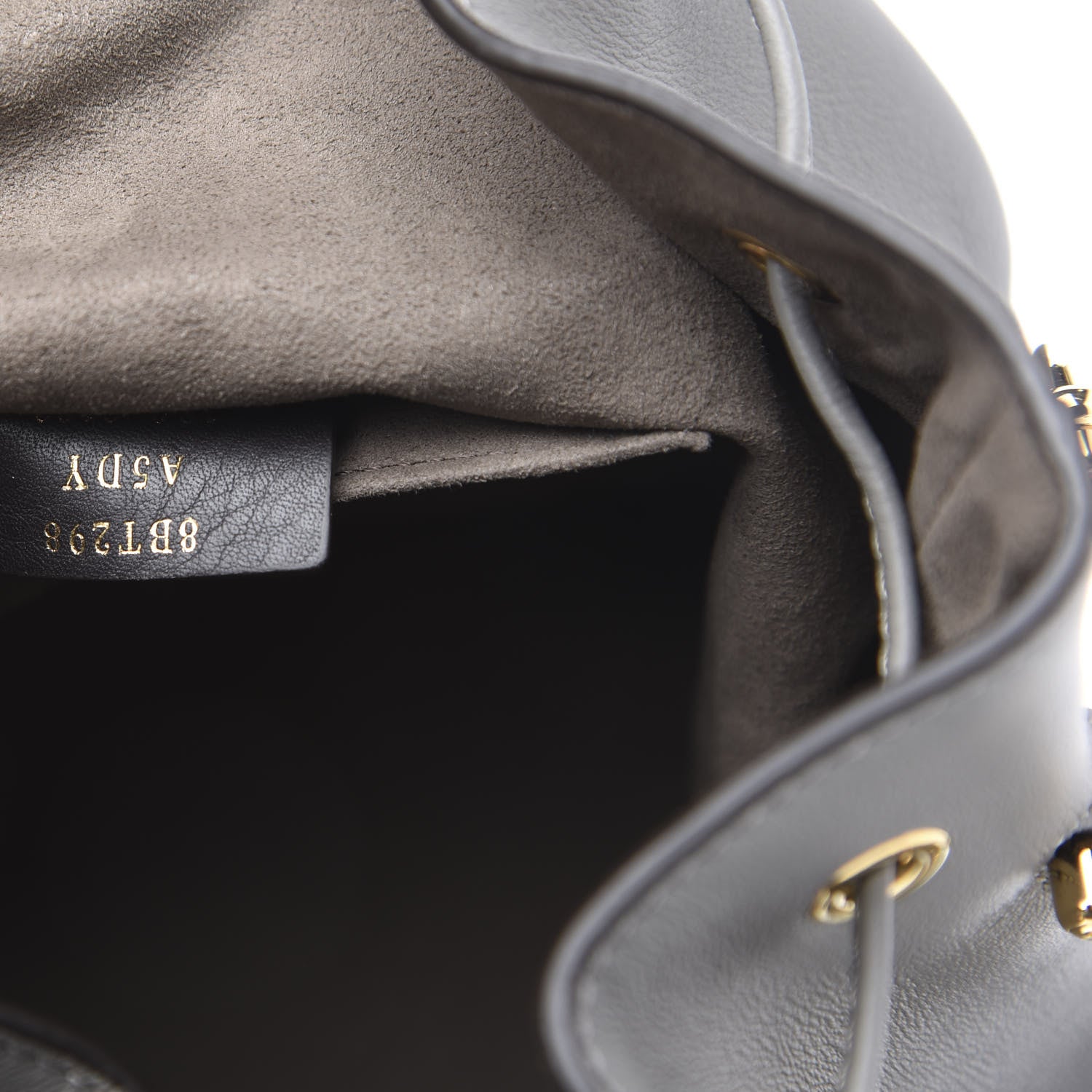Fendi Vitello Grace Matte F is Fendi Grande Mon Tresor Bucket Bag Argilla 7 of 10